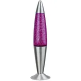 rabalux Glitter Lavalampe mit Glitzer, Dekorative Lampe 25W E14 11x11x42cm IP20 (Violett)
