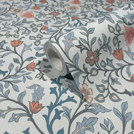 Marburg Vliestapete Ranken Muster Floral Blumen Blätter 10,00 m x 0,54 m 47627