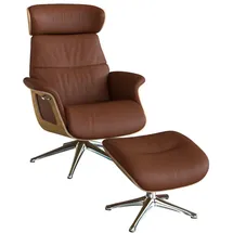 flexlux Relaxsessel Clement 83 x 112 x 125 cm Braun mit Kopfverstellung