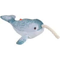 Wild Republic Living Ocean Mini Narwal 30 cm Blau