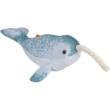 Wild Republic Living Ocean Mini Narwal 30 cm Blau