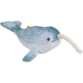 Wild Republic Living Ocean Mini Narwal 30 cm Blau