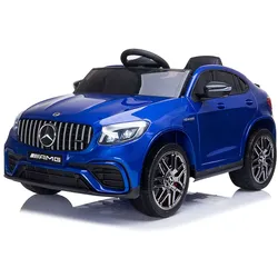 Moni Kinder Elektroauto Mercedes AMG GLC 63S, EVA-Reifen, Musik, Fernbedienung blau