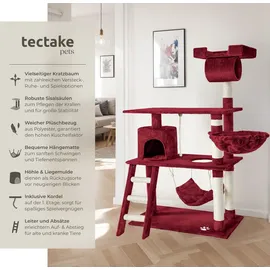 Tectake Marcel 105 x 60 x 141 cm weinrot