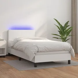 vidaXL Boxspringbett 100 x 200 cm Weiß