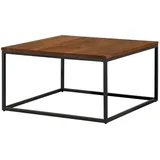 Massivmoebel24 Couchtisch Wildeiche Beige 80 x 43 x 80 cm