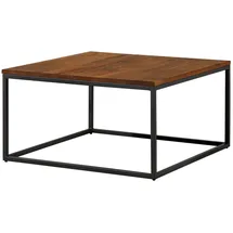 Massivmoebel24 Couchtisch Wildeiche Beige 80 x 43 x 80 cm