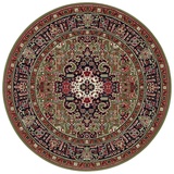 Nouristan Teppich »Skazar Isfahan«, rund, Kurzflor, Orient, Teppich, Vintage, Esszimmer, Wohnzimmer, Flur, grün