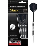 BULL'S X-Grip X7 Steel Dart 25g, Schwarz/Silber,