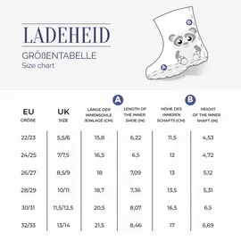 Ladeheid Federleichte Gummistiefel Panda 30/31