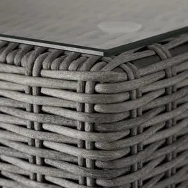 Tectake Bellaria Aluminium Rattan Lounge grau