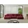 altdecor Ecksofa Samt 6-Sitzer Bordeauxrot