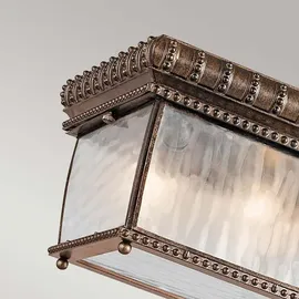 Kichler Venetian Rain 2-flammige Deckenleuchte gebürstete Bronze Ø23,5 cm