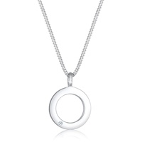 DIAMORE Halskette Kreis Unendlichkeit Diamant (0.015 ct) 925 Silber