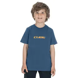 Cube Organic T-Shirt ROOKIE Mountains XS - blau