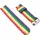 system-s Armband 20 mm aus Nylon für Samsung Galaxy Watch 4 Smartwatch in Regenbogen