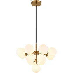 Hängeleuchte Lunah Opal/Gold max. 5 Watt