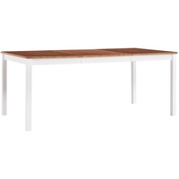 Tische - Möbel - Esstisch Weiß und Braun 180 x 90 x 73 cm Kiefernholz(283408)