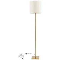 Lux.pro Stehleuchte Fildholm 157cm Messingfarben/Leinenoptik / lux.pro