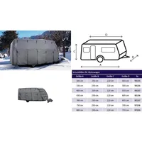 Brunner Caravan Cover 6M Schutzhülle 750 x 240 x 220 cm Grau