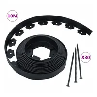vidaXL Flexible Rasenkante mit 30 Nägeln 10 m 5 cm