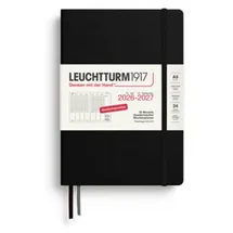Leuchtturm1917 Akademischer Wochenplaner Medium A5 18 Monate Schwarz 2027