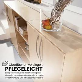 bümö Aktenschrank 80 x 114,4 x 35 grau/silber