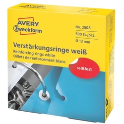 Avery Zweckform Verstärkungsringe »3510 / 3508« gegen Ausreißen weiß