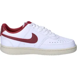 Nike Court Vision Low Next Nature Damen White/Muslin/Metallic Gold Star/Team Red 41