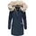 Navahoo Damen stylischer Wintermantel Winterparka mit Kunstfell-Kapuze Cristal