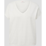 s.Oliver T-Shirt mit überschnittenen Schultern, Damen, 0210 WHITE, 44