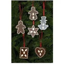 Christian Ulbricht Erzgebirge Baumbehang Lebkuchen braun 5,0 / 6,0 cm, Lieferung 1 Stück aus Sortiment