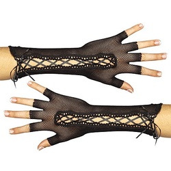 Schnür-Netz-Handschuhe
