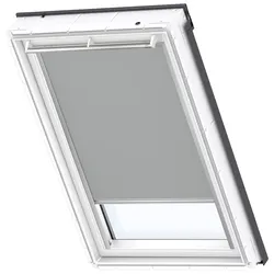 Verdunklungsrollo VELUX "DKL PK06 0705S", grau, PK06, Aluminium, Polyester, Rollos, alufarbene Führungsschienen & Griffleiste