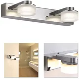 H4L LED Wandleuchte 2flg Wandlampe Badleuchte modern - Silber