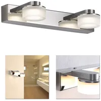 H4L LED Wandleuchte 2flg Wandlampe Badleuchte modern - Silber