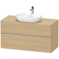 Duravit D-Neo Konsolenwaschtischunterbau mit Möbelgriff chrom, × Eiche Natur