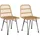 furnicato Gartenstuhl 48 x 62 x 84 cm braun 2 St.