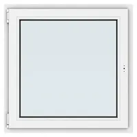 Solid Elements Kunststofffenster New Basic  (90 x 90 cm, Verglasung: 2-fach, DIN Anschlag: Links, Weiß)