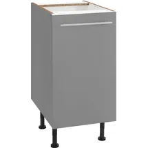 OPTIFIT Unterschrank OPTIFIT "Bern", grau (basaltgrau, basaltgrau), B:40cm H:87cm T:58,4cm, Schränke, Unterschrank, 40 cm breit, mit 1 Tür mit höhenverstellbaren Füßen, mit Metallgriff