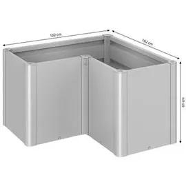Biohort Belvedere Midi L100 102 x 102 x 61 cm silber-metallic