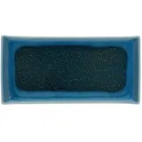 CreaTable 2er Set CreaTable Platte Caldera 33 x 16,5 cm Steinzeug Blau