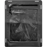 Tasmanian Tiger TT W-Pouch A4 WR Wasserabweisende Dokumenten-Hülle, Handy-Hülle mit Molle-Adapter, Sichtfenster und Flausch-Klettfläche, Touchscreen-kompatibel; Schwarz