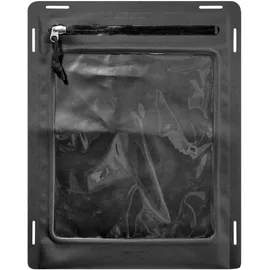 Tasmanian Tiger TT W-Pouch A4 WR Wasserabweisende Dokumenten-Hülle, Handy-Hülle mit Molle-Adapter, Sichtfenster und Flausch-Klettfläche, Touchscreen-kompatibel; Schwarz