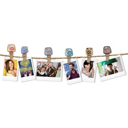 Fujifilm Instax Design Clips CAMERA Holzwäscheklammern mit Magnet
