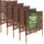 Creative Home Beeteinfassung Weide 60 x 50 cm 5 Stück Braun