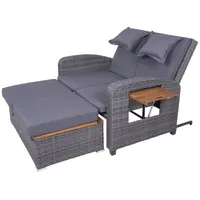 Garden Pleasure Funktionssofa BARI anthrazit