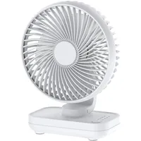 Largeight [NIE BENUTZT]Wiederaufladbarer USB-Ventilator, 4000-mAh-Akku, kleiner Tischventilator, 4 Geschwindigkeiten,