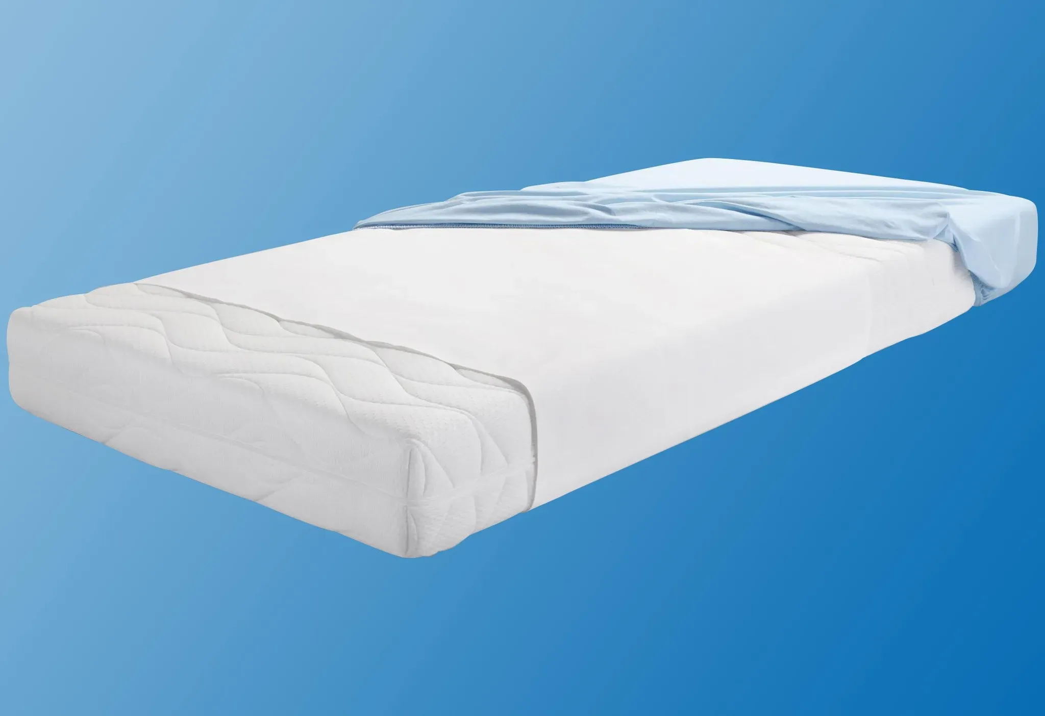 Matratzenauflage "Dormisette Protect & Care, Allergiker geeignet (Hausstauballergiker)", weiß, B:90cm L:190cm, Obermaterial: 100% Baumwolle, DORMISETTE PROTECT & CARE, Matratzenzubehör, Auflage, 70x140, 90x200 cm und weiteren Größen, wasserdicht