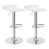 Woltu Barhocker 2er Set, Drehbar Thekenhocker, Barstühle, Höhenverstellbar,